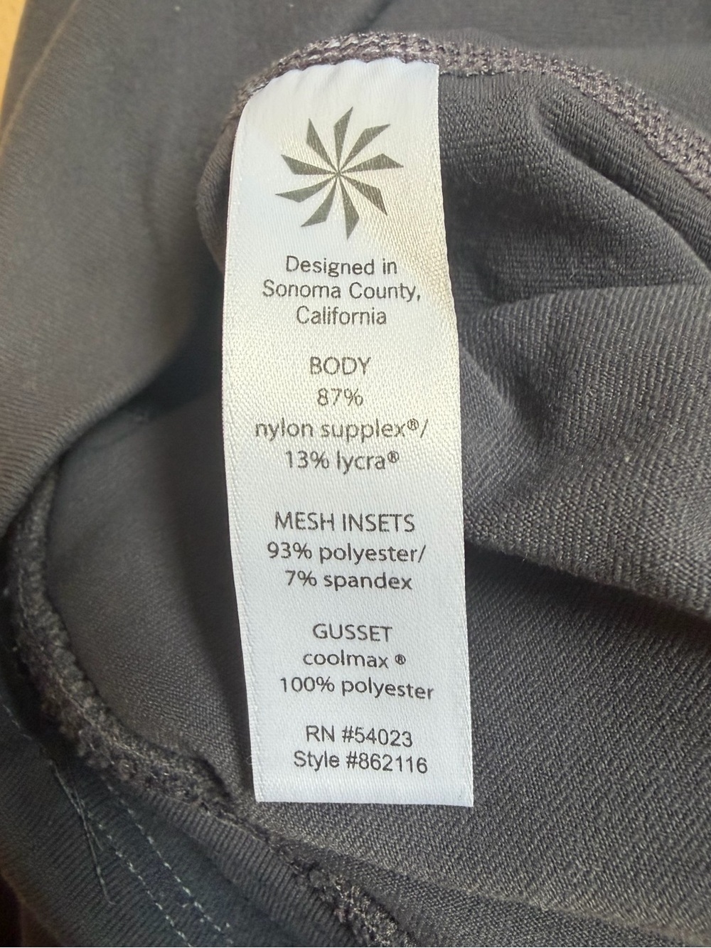 ATHLETA gray 2 In 1 Contender Skirt Capri Leggings Reflective Running Large - Picture 6 of 8